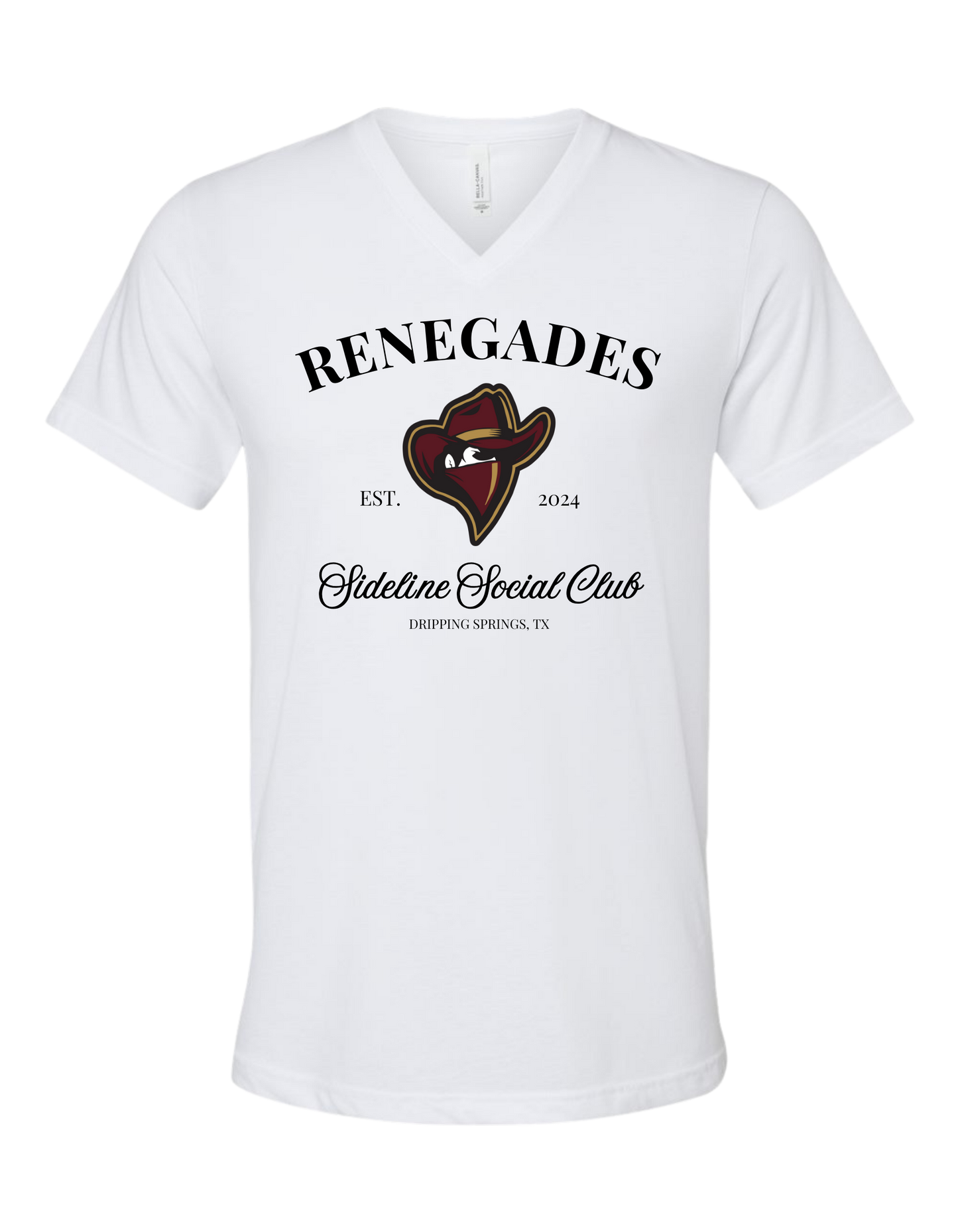 RENEGADES SIDELINE SOCIAL UNISEX VNECK