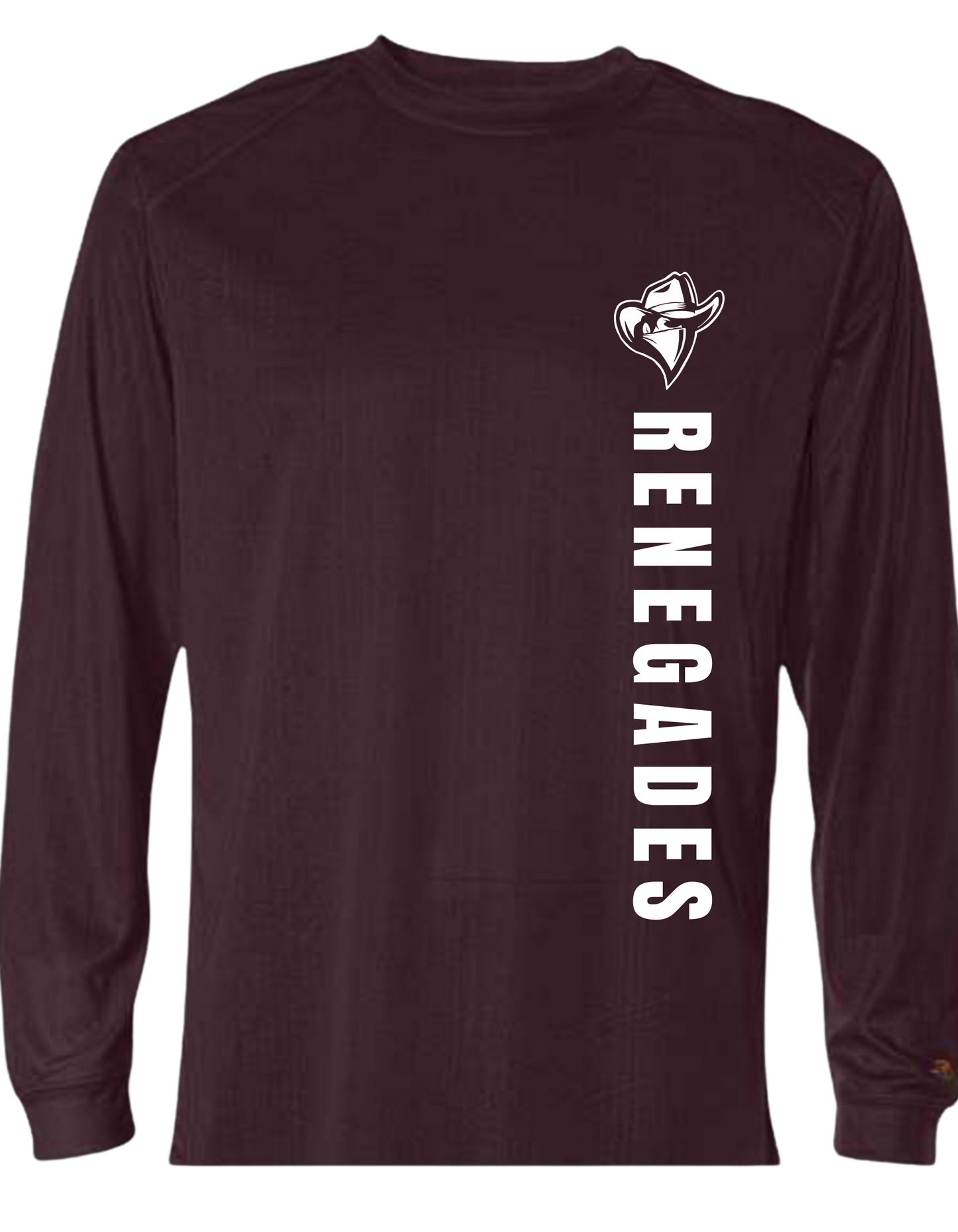 RENEGADES MAROON PERFORMANCE LONGSLEEVE