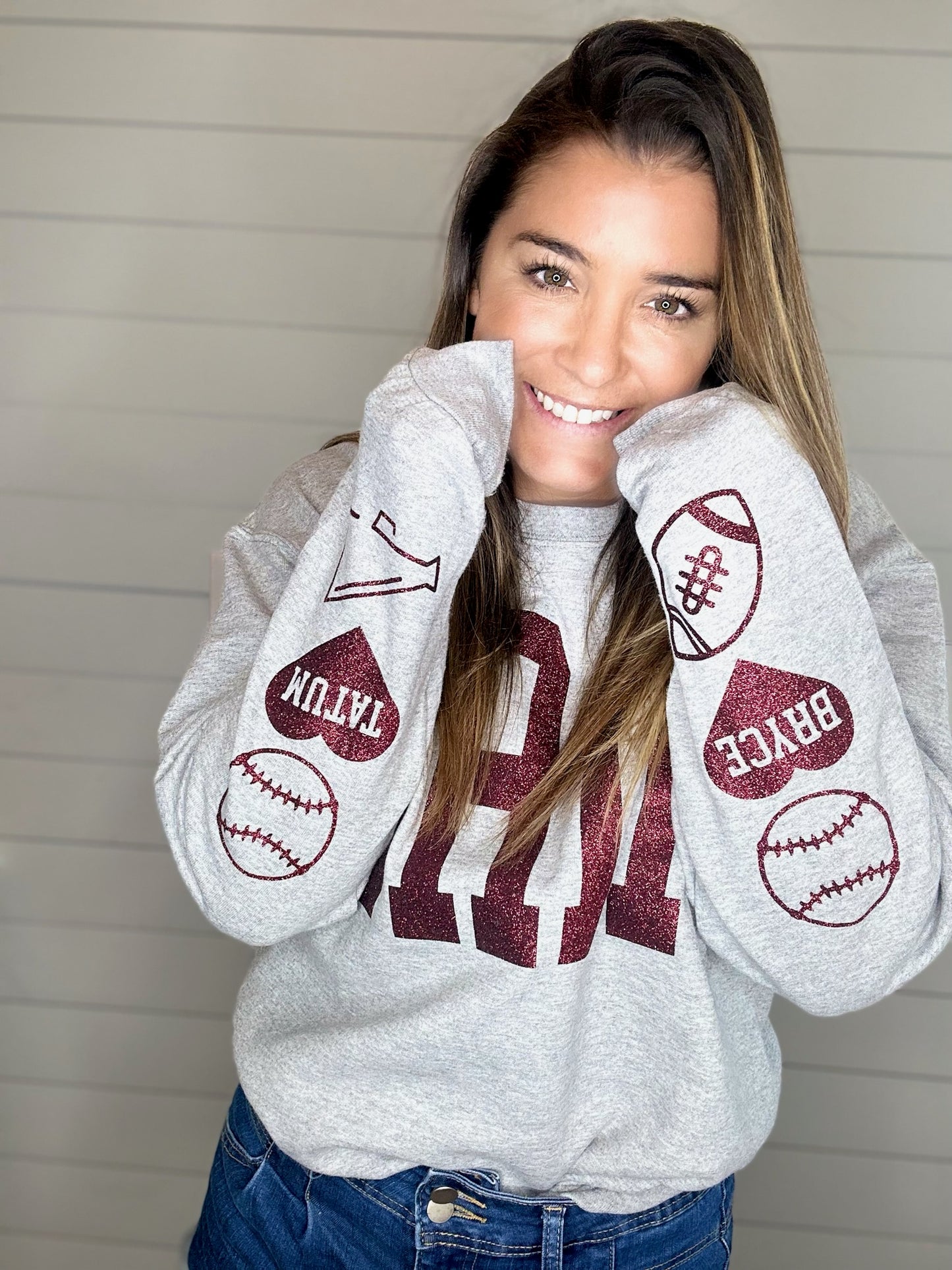 Custom Sports Mama Sweatshirt