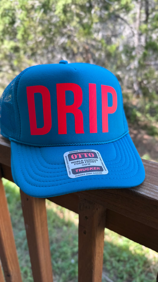 Neon Drip Trucker